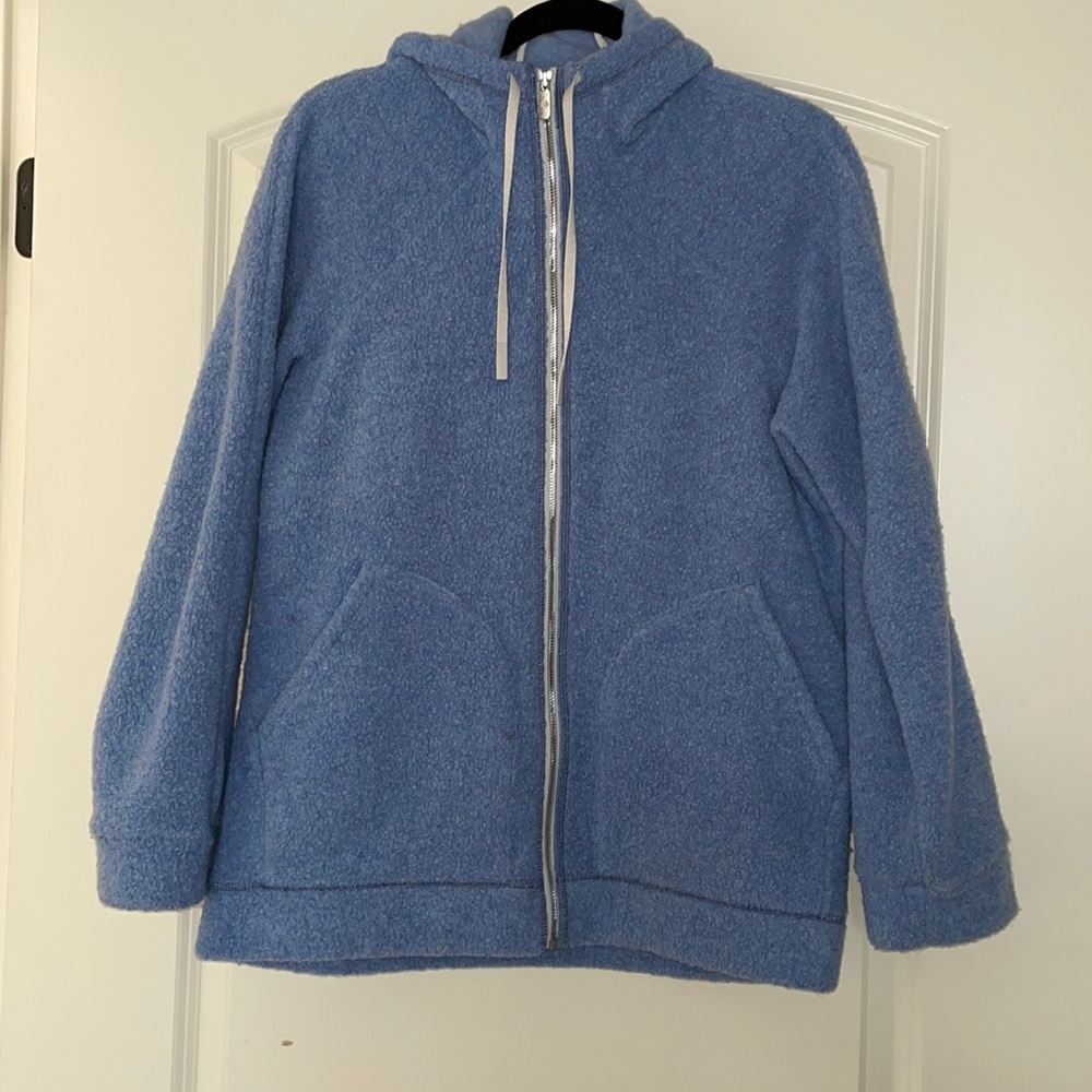 Lululemon blue Sherpa zip up hoodie